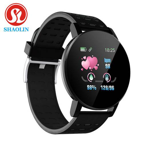 SHAOLIN 19 Smart Bracelet Heart Rate Smart Watch Man Wristband Sport Watches Band Waterproof Smartwatch Android With Alarm Clock