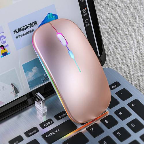 2.4G Wireless Bluetooth LED Mice USB Ergonomic Gaming Mouse for Laptop Computer10m Wireless Transmission Distance Mouse