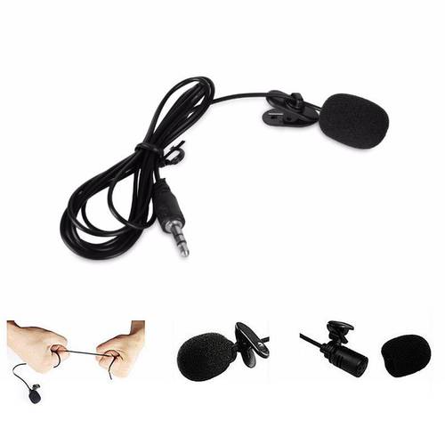 3.5mm Stereo Jack Clip-On Lapel Microphone For Phone Handsfree Wired Condenser Mic For Teaching Speeching Computer Microphone
