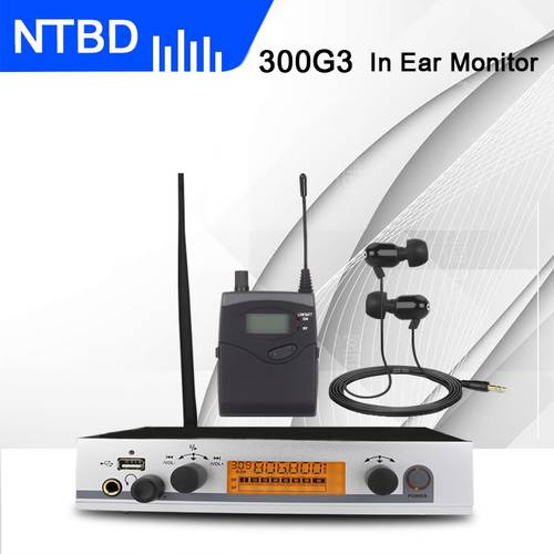 NTBD In Ear Monitor Wireless System EW300G3 IEM Single Transmitter Monitoring Professional for Stage Performance