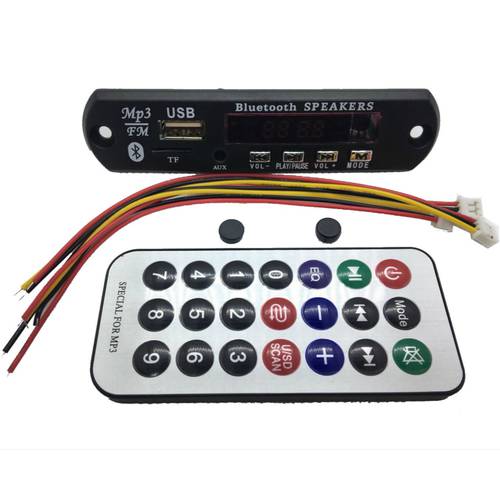 Bluetooth 12V MP3 WMA Decoder Board Audio Module USB TF Radio For Car accessories