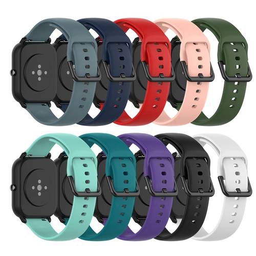Silicon Watchband Strap For Xiaomi Amazfit GTS Strap Soft TPU Band For Amazfit Bip / Bip Lite / GTR 42MM Strap Watch Accessories