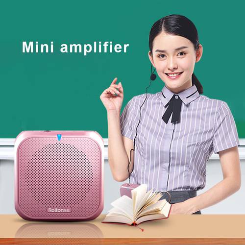 Portable Mini Megaphone Voice Amplifier With Wired Microphone Mini Audio Speaker Support USB Disk And TF Card Player