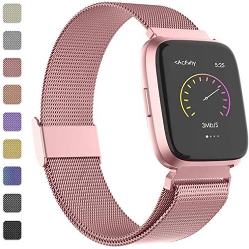Milanese strap Metal Stainless Steel Band For Fitbit Versa Strap Wrist Bracelet fit bit Lite Verse 2 Band Accessories