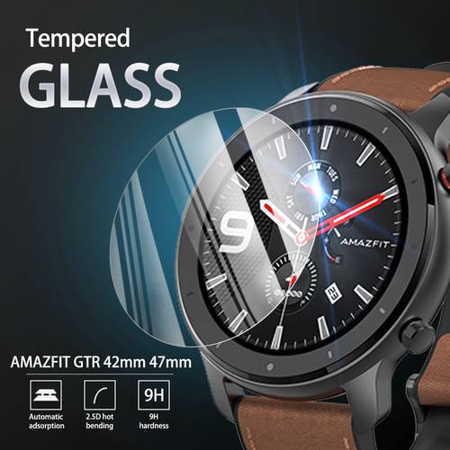 5Pcs 9H Premium Tempered Glass For AMAZFIT GTR 42mm 47mm Smartwatch Screen Protector Film Accessories for AMAZFIT GTR Watch