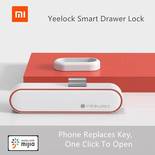 Original Xiaomi MIjia YEELOCK Smart Drawer Cabinet Lock Keyless Bluetooth APP Unlock Anti-Theft Child Safety File Security