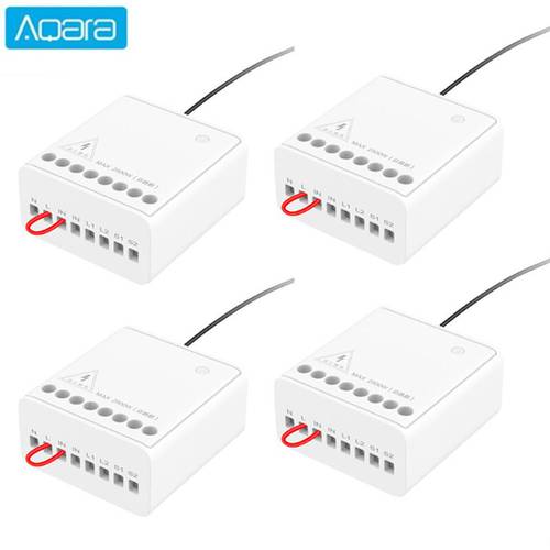 Original Aqara Two-way control module Wireless Relay Controller 2 channels Work For Xiaomi Mijia smart home APP mi home Home kit