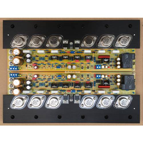 One Pair Pure Class A Amp Board with heatsink Base KRELL KSA50 50W+50W MJ15024/15025 or ON MJL4281 / MJL4302