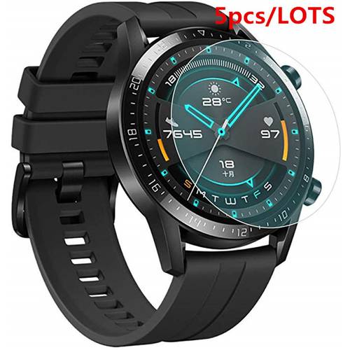 5pcs/lot Tempered Glass for Huawei Watch GT2 46mm /Honor Watch Magic 2 Screen Protector Explosion Proof Protective Film