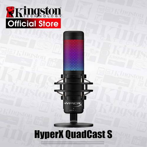 Kingston HyperX QuadCast s Professional E-Sports Microphone Computer Live Microphone rgb Microphone Device Voice Game