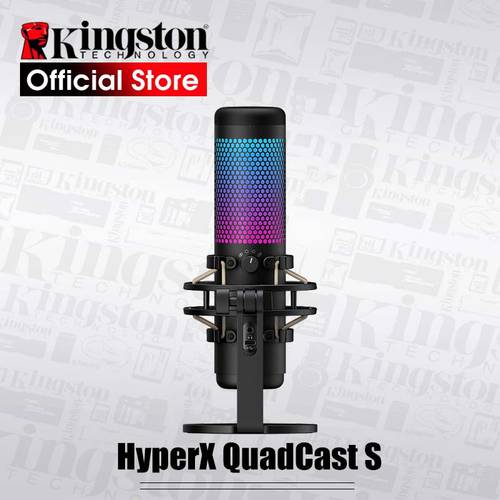 Kingston HyperX QuadCast S Professional Electronic Sports Microphone Computer Live Microphone RGB Microphone Device Voice Game