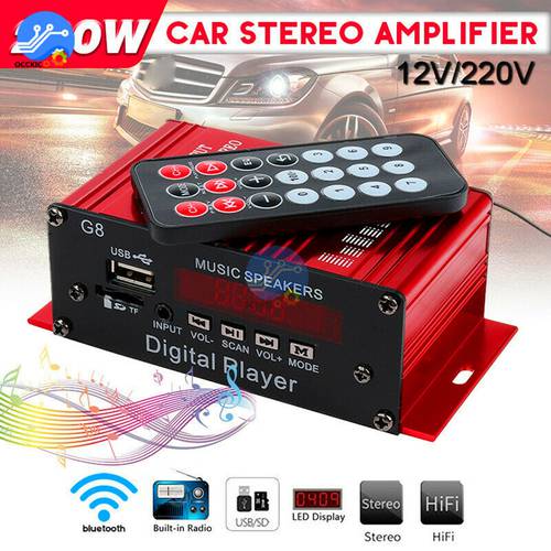 DIY kit 12V speakers in the Car Audio Bluetooth Amplifier 220V sound equipment home music amplificador HIFI Home Stereo