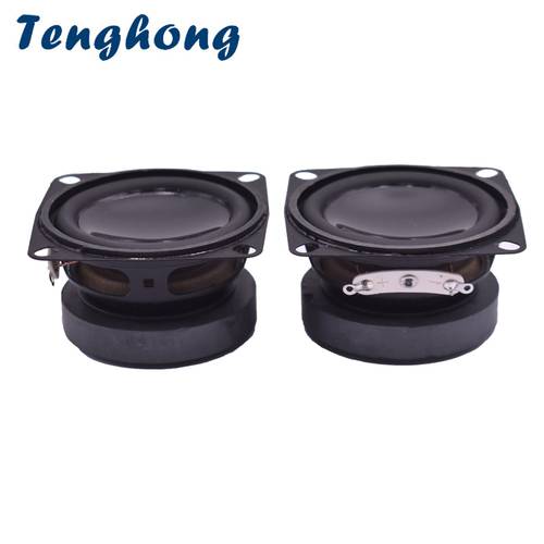 Tenghong 2pcs 2 Inch Mini Audio Speakers 52MM 4Ohm 5W Stereo Portable Full Range Speaker Unit For Home Theater Loudspeaker Horn