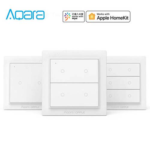 Original Aqara OPPLE Wireless Smart Switch Work With Apple HomeKit and Mihome App - Two/Four/Six Buttons