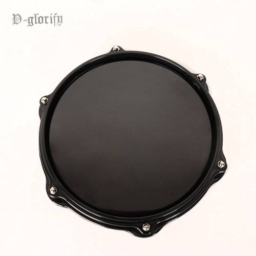 10 Inch Black Dumb Drum Practice Training Drum Pad for For Percussion Instruments Parts Accessories