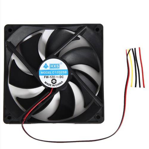 Cooling Fan Computer Case 1pcs 120mm 120x25mm 12V 4Pin DC Brushless CPU Cooling Fans Computer Accessories A28