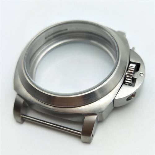 44mm Stainless Steel Brushed Watch Case for ETA 6497/ 6498 For ST3600/ ST3620 Watch Movement Back Case Cover with PAM