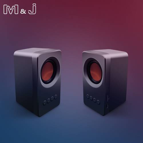 M&J Wireless Portable Bluetooth Speaker 5.0 Mini Music Audio 2.0 TWS Stereo Sound Speaker with Mic 360 Surround Sound