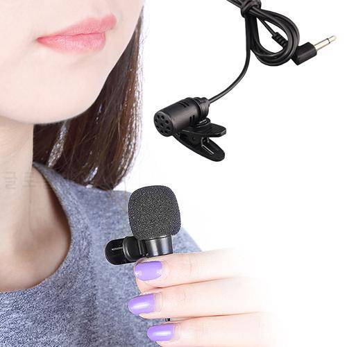 Portable 3.5mm Hands Free Computer Clip On Mini Lapel Microphone for PC Notebook Laptop iPhone iPad Android Smartphone