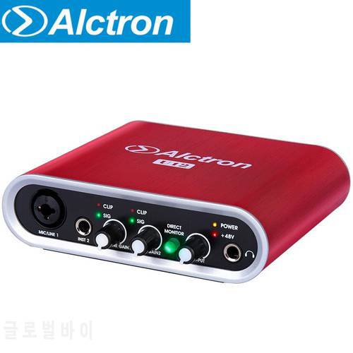 Alctron U12 sound card professional USB audio interface,multi-function,monitor directly,for studio recording,stage performance
