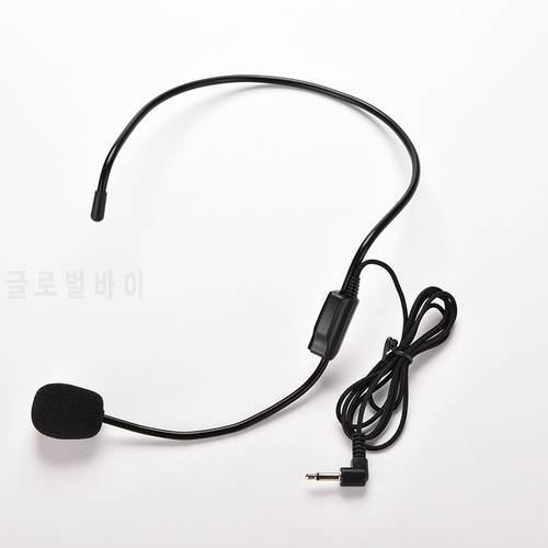 Portable Headset Microphone Wired 3.5mm moving coil earphone dynamic Jack Mic For Loudspeaker Tour Guide Teaching Lecture