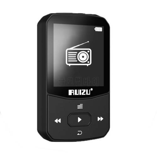 RUIZU X52 Sport Bluetooth MP3 Player Mini Clip Music Player Support TF Card with FM Radio,Recording,E-Book,Video,Pedometer