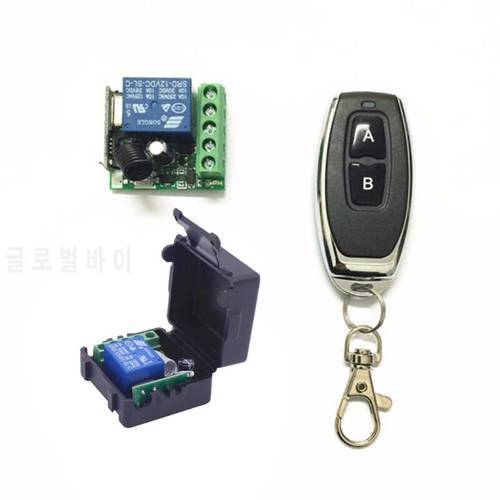 DC 12V 1CH Relay Receiver Module RF Transmitter 433Mhz Wireless Remote Control Switch Learning Momentary Toggle Latching code
