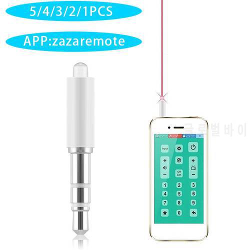5/4/3/2/1PCS Mini 3.5mm Jack Infrared Mobile IR Wireless Remote Control For IOS/Android Smartphone