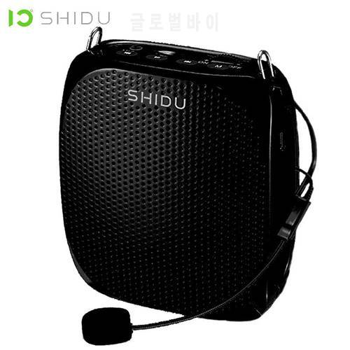 SHIDU S258 Portable Voice Amplifier 10W Wired Microphone Mini Audio Speaker Natural Stereo Sound Loudspeaker For Teachers Speech