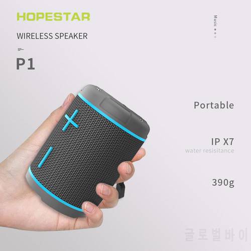 HOPESTAR P1 new portable bluetooth speaker wireless speaker sound system stereo music surround waterproof outdoor speaker column