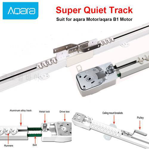 Aqara Super Silent Electric Curtain Track Customizable For Aqara Curtain Motor,Smart Home Automatic Curtain Rail Control System
