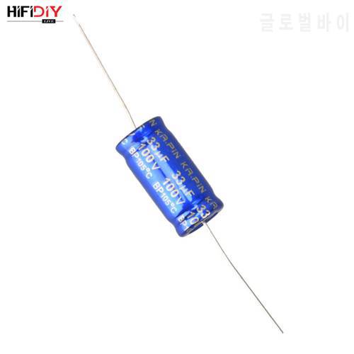 HIFIDIY LIVE Blue electrolytic capacitor non-polar frequency divider capacitor AUDIO 12uf 15uf 20uf 22uf 30uf 33uf 47uf 68 100uf