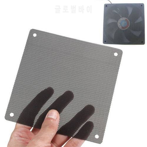 5pcs / Lot Cuttable Black PVC PC Fan Dust Filter Dustproof Case Computer Mesh 120mm