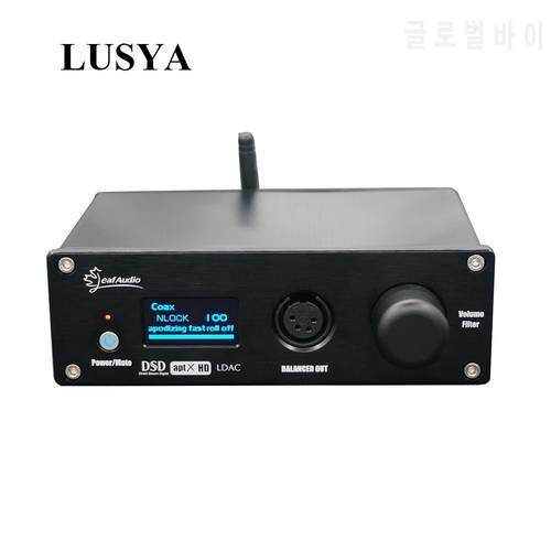 LUSYA LDAC Csr8675 Bluetooth 5.0 Dual ES9038Q2M Fully Balanced Headphone Amp XMOS XU208 DAC Audio Decoder DSD512 T0488
