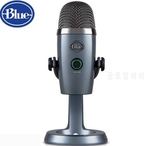 Blue Yeti Nano snow monster condenser digital USB microphone for podcasting game streaming Skype call YouTube music recording