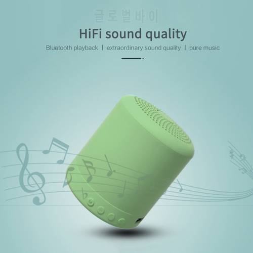 Macaron A11 Speaker Bluetooth Wireless Stereo Speakers Mini Column Bass Music Player 5W Speaker Box Bass Music Player