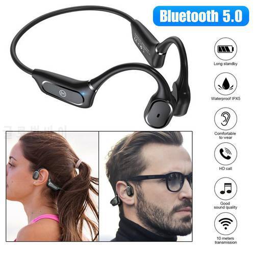 2020 New Wireless Conduction Headphones Bluetooth 5.0 Wireless Ear Hook Earphones Sweatproof Waterproof Sport Earphones Earbuds