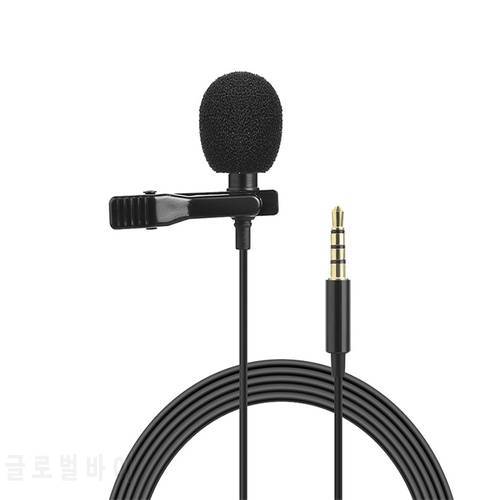 Omnidirectional Metal Microphone 3.5mm Jack Clip-onLavalier Microphone Condenser Condenser for Computer Laptop Mobile Phone