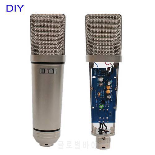 HTT-U87S DIY silver Professional 34mm Capsules Music Audio Studio Sound Recording Condenser Microphone