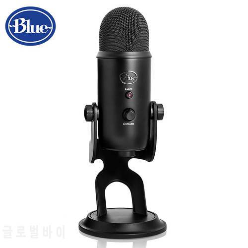 Blue Yeti studio USB condenser Microphone for live broadcasting and recording with inner sound card Plug and play
