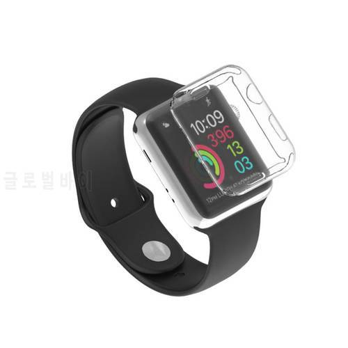 For IWatch 4/5 44MM 40MM Transparent Cover For Apple Watch Series 3 2 1 38MM 42MM 360 Full Soft Clear TPU Screen Protector Case