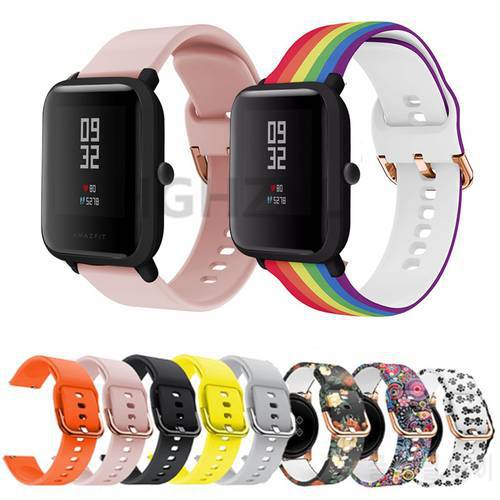 For Xiaomi Amazfit Gts Sport Silicone Strap Smart Watch band For Amazfit bip lite Bands Wrist Strap Accessories