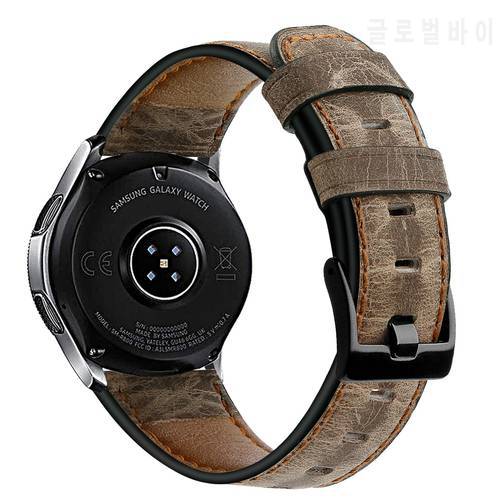 crazy horse leather band For Amazfit GTR 47MM Stratos 3 Pace 2 Leather bracelet Huawei watch gt 2 Honor Magic 46mm strap band