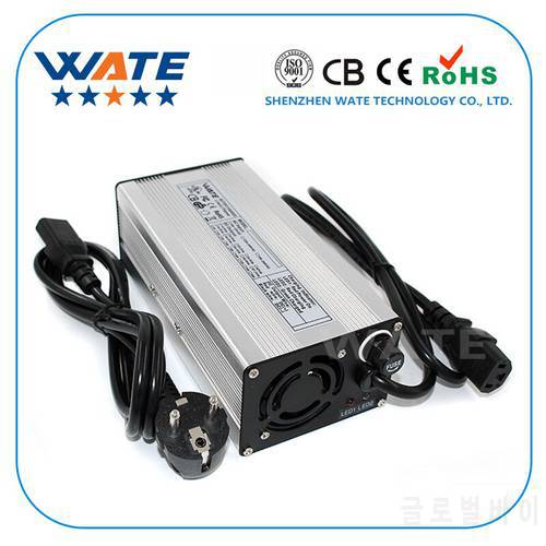 24V 12A Charger 24V Lead acid Battery Charger Output 27.6V E-Bike With Fan Aluminum Shell Smart Charger