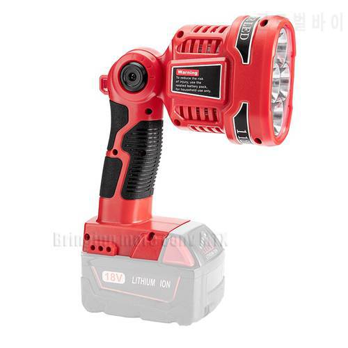 For Milwaukee M18 18V Li-Ion Battery Pistol/Portable 12W LED Lamp Flashlight Outdoor Work Light with high quality free shipping