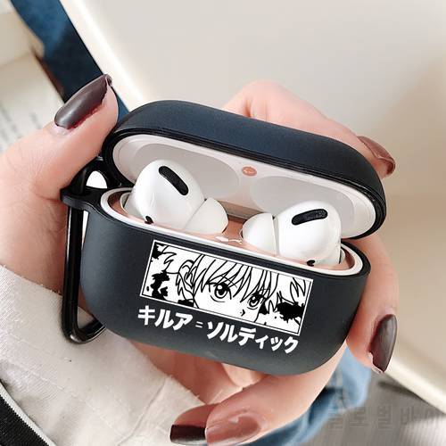 Hunter x Hunter 3 HXH Anime Hisoka Morow Goncase Earphone Charging Case For Apple AirPods pro 2 1 3 Black Protective Accessories
