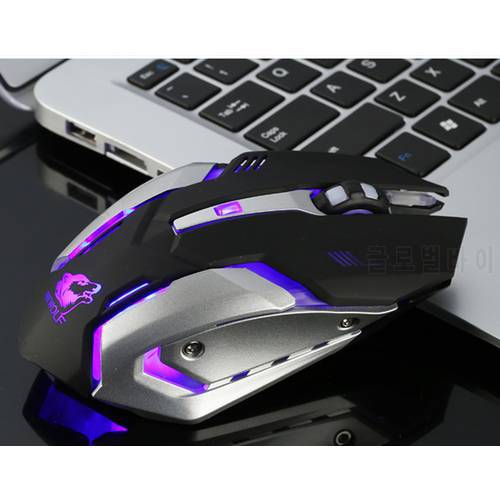 Wireless Mouse Raton Gaming Mouse Rechargeable Silent LED Backlit USB Optical Mice Ergonomic Mouse Gamer For PC Laptop 6