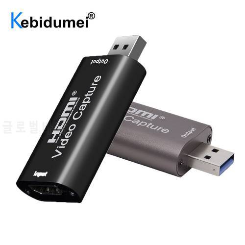 4K USB 3.0 Capture Card 1080P 60Fps HDMI-compatible To USB Video Grabber Record Box for PS4 Game Recording Live Streaming