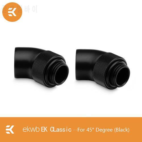 2pcs EKWB Classic Series 45 Degree Adapter Fittings With G1/4