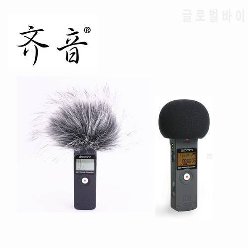 Outdoor Dead cat Furry MIC Windscreen Muff Cover Foam Filter Microphone Windproof Cover for Zoom H1 H1N 95AF